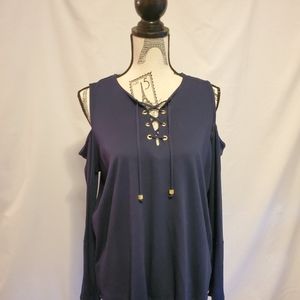 MICHAEL Michael Kors Cold Shoulder Top